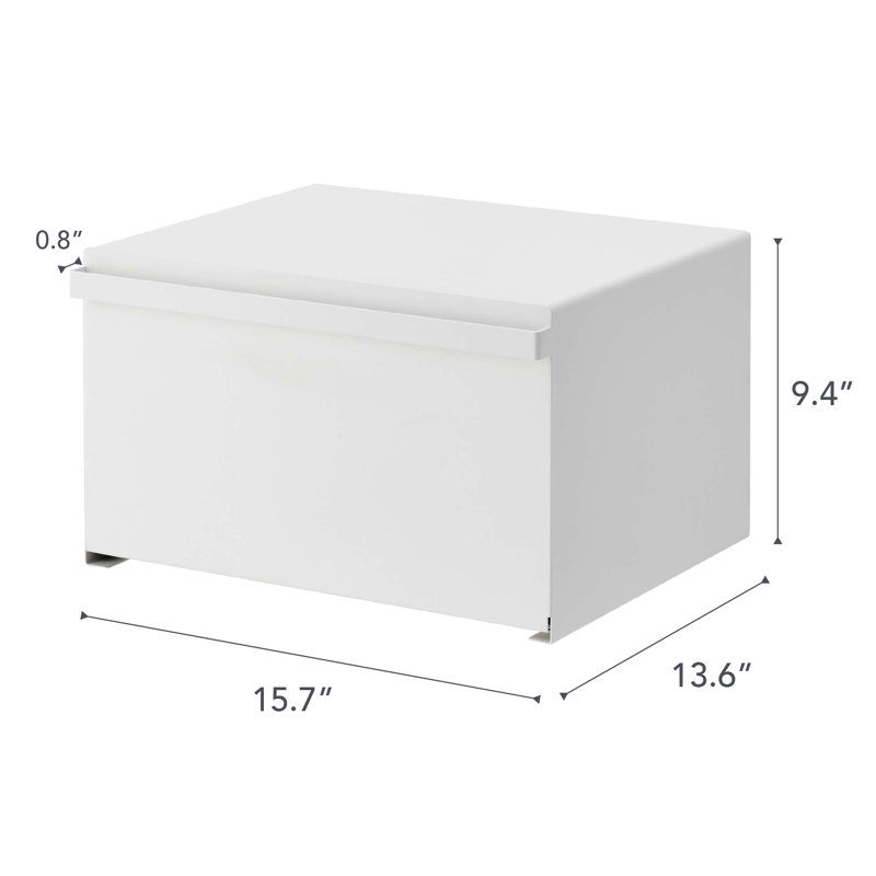Yamazaki USA Tower Yamazaki Home Bread Box, Steel Kitchen Counter